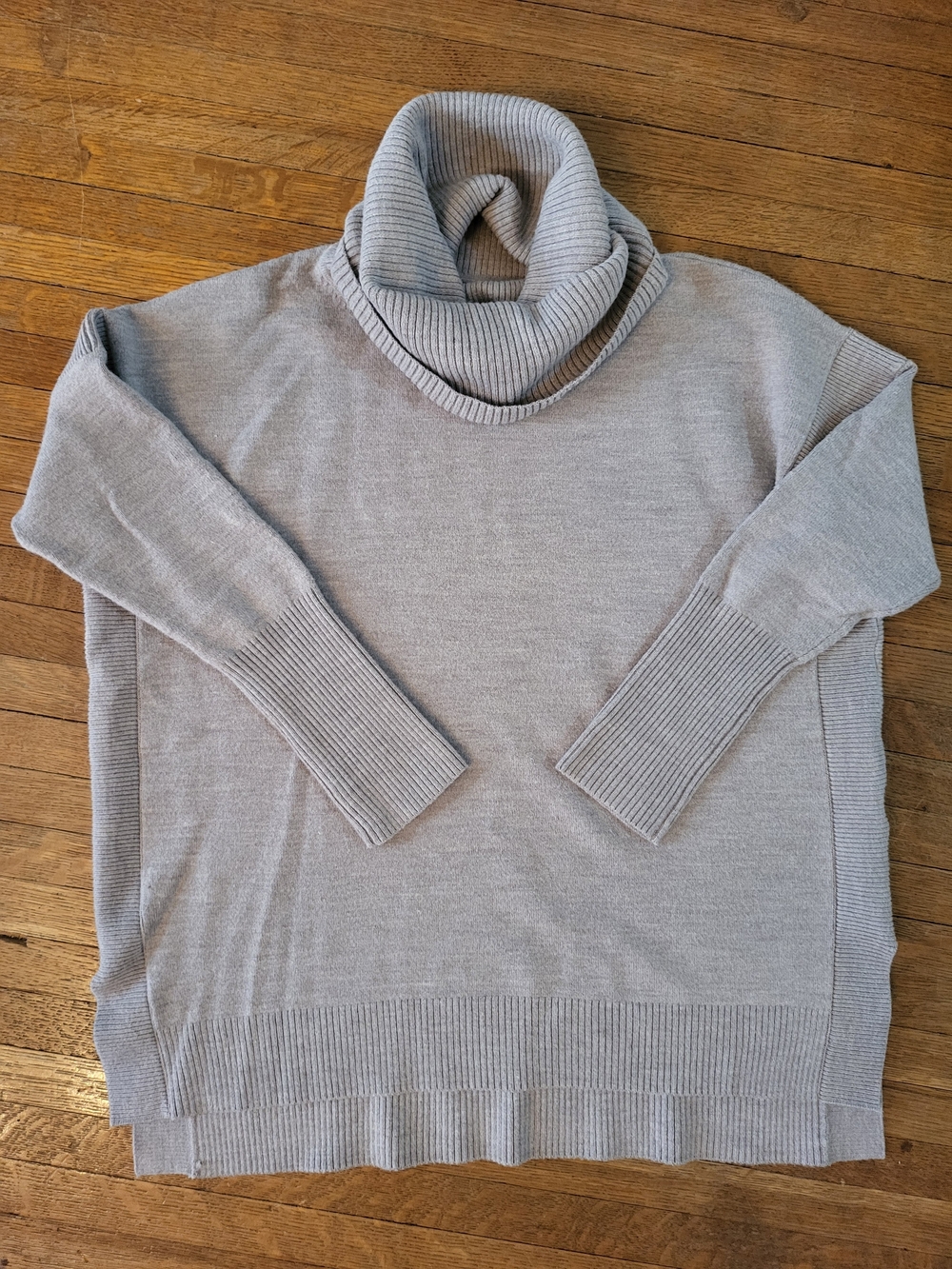 French Connection Light Gray Cowl Neck Sweater